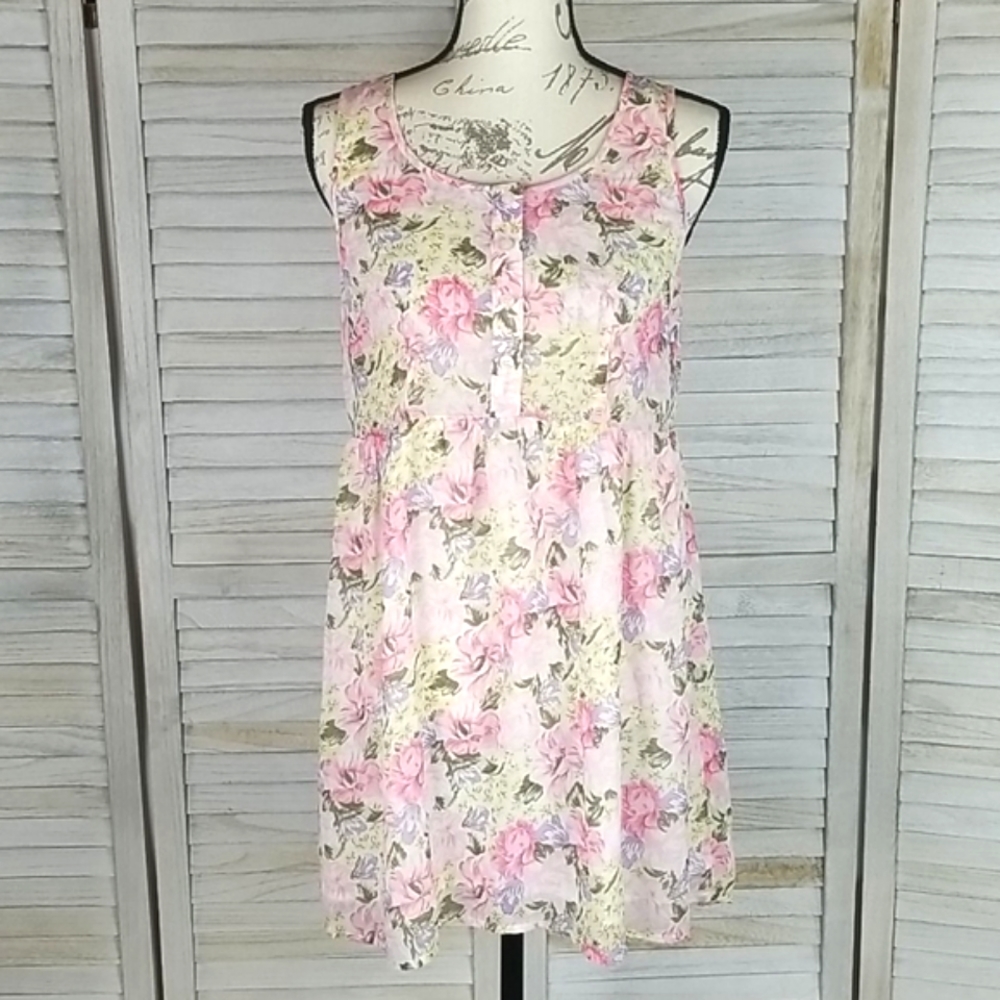 Vintage Pastel Floral Dress